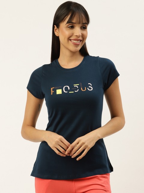 

Sweet Dreams Women Navy Blue Printed Lounge T-shirt