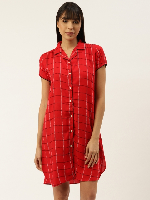 

Sweet Dreams Red & White Checked Sleep Shirt