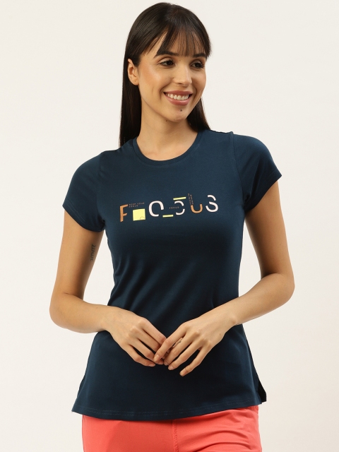 

Sweet Dreams Women Navy Blue Printed Lounge T-shirt