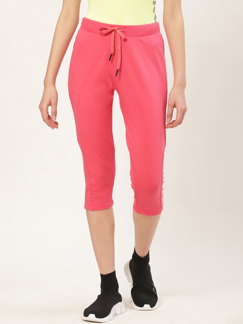 

Sweet Dreams Women Pink Solid Regular Fit Capris