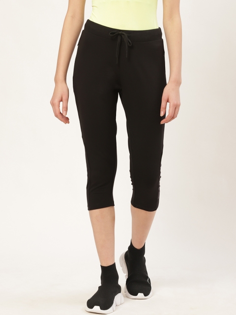 

Sweet Dreams Women Black Solid Regular Fit Capris