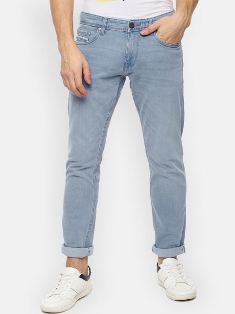 

Louis Philippe Jeans Men Blue Slim Fit Mid-Rise Clean Look Stretchable Jeans