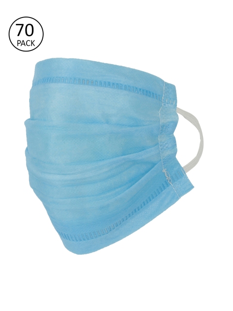 

House Of Accessories Adults Blue Pack of 70 Reusable 3-Ply Surgical Masks