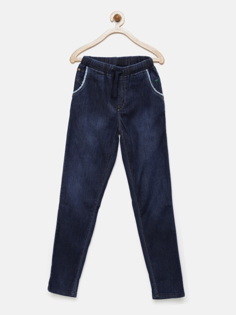 

Gini and Jony Girls Blue Washed Stretchable Jeans
