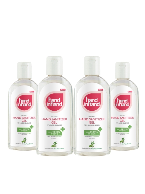 

Hand in Hand Pack of 4 Sanitizer Gels, Transparent