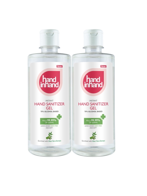

Hand in Hand Unisex Pack of 2 Hand Sanitizer Gel, Transparent
