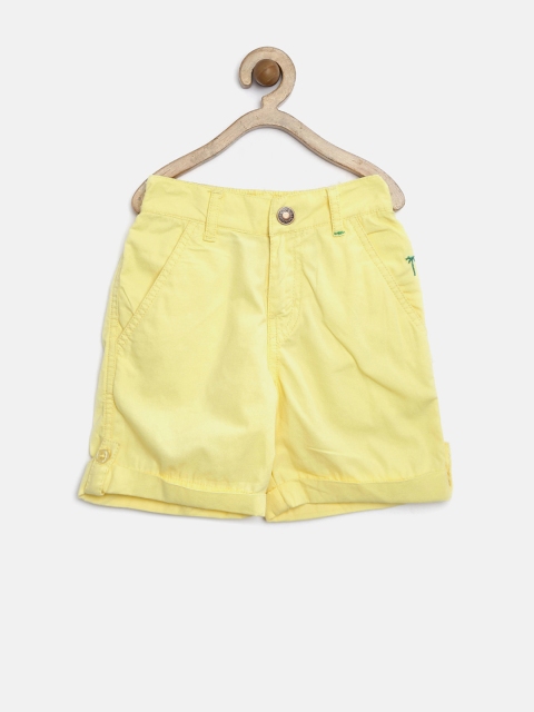 

Palm Tree by Gini & Jony Boys Yellow Shorts