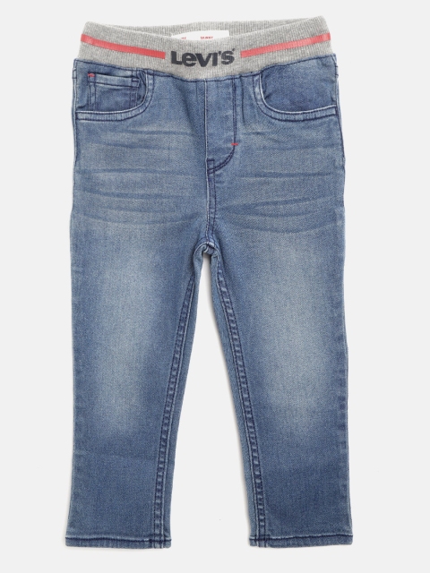 

Levis Boys Blue Skinny Fit Mid-Rise Clean Look Stretchable Slip-On Jeans