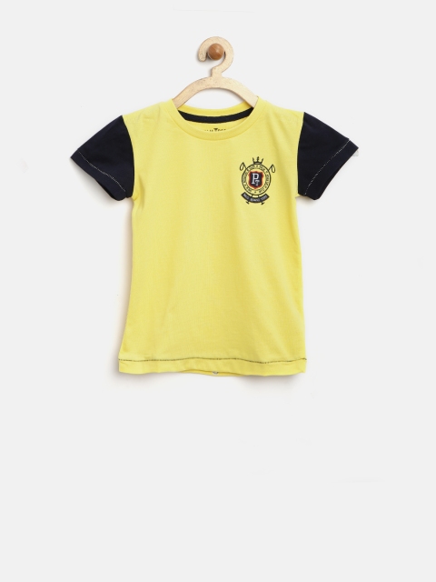 

Palm Tree by Gini & Jony Boys Yellow T-shirt