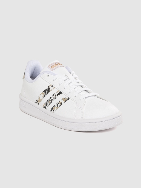 

ADIDAS Women White Solid Grand Court Sneakers