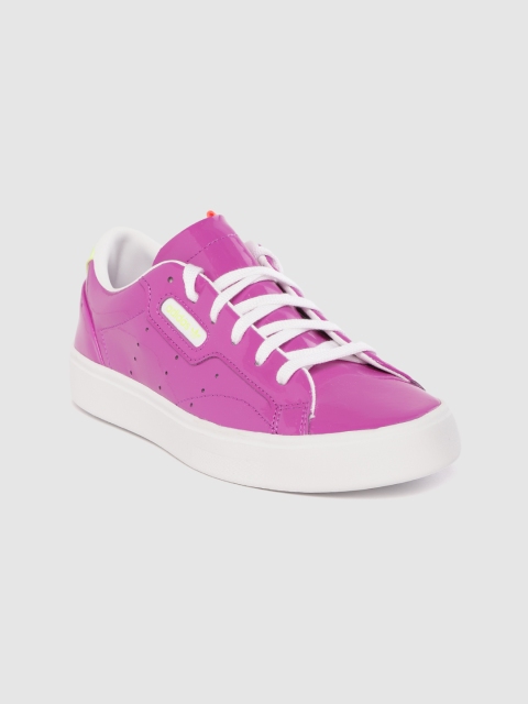 

ADIDAS Originals Women Purple Solid Sleek Sneakers with Perforated Detail