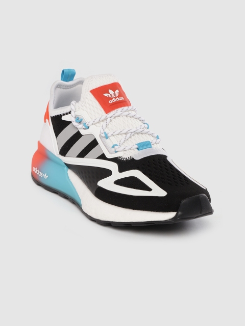 

ADIDAS Originals Women Black & White Colourblocked ZK 2K Boost Sneakers