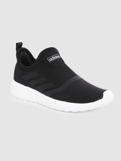 

ADIDAS Women Black Woven Design Lite Racer Slip-On Shoes