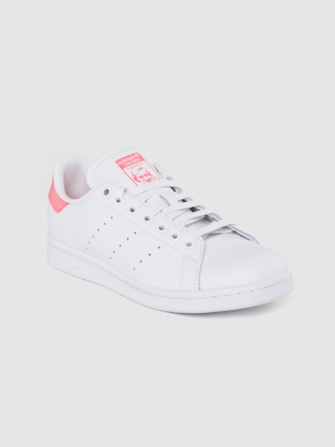 

ADIDAS Originals Women White Solid Leather Stan Smith Sneakers