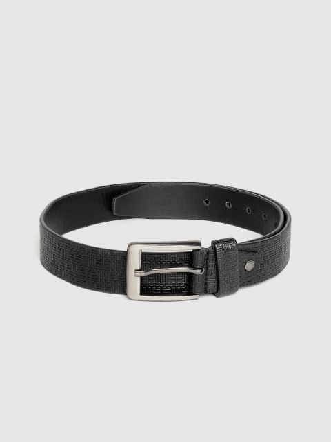 

HIGHLANDER Men Black Textured Belt