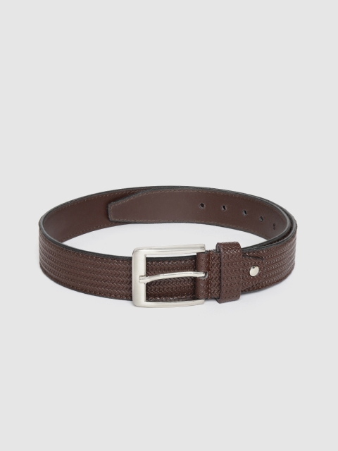 

HIGHLANDER Men Coffee Brown Textured Belt