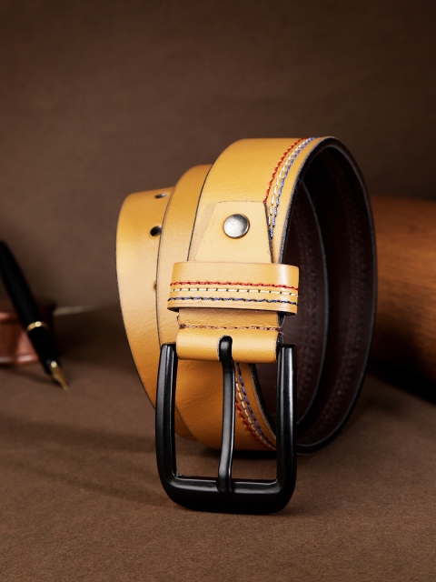 

HIGHLANDER Men Tan Brown Solid Belt