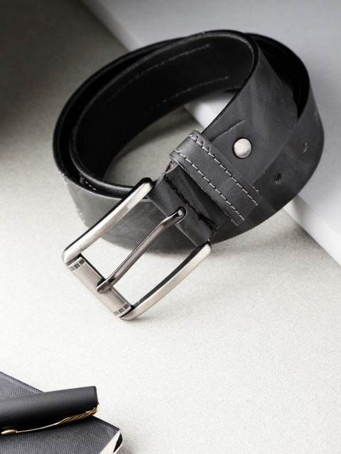 

HIGHLANDER Men Black Solid Belt