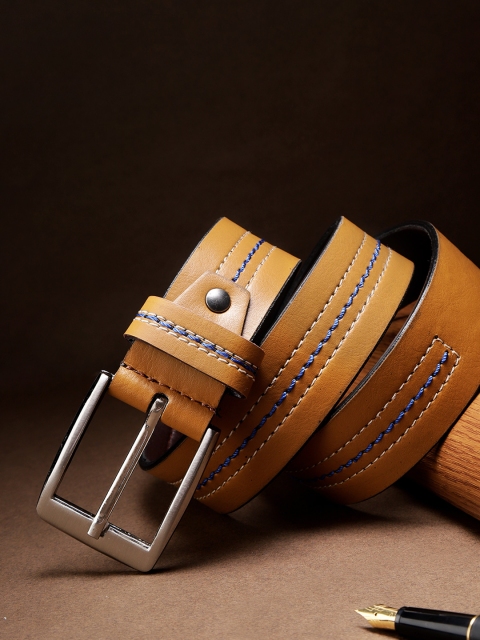 

HIGHLANDER Men Tan Brown Solid Belt