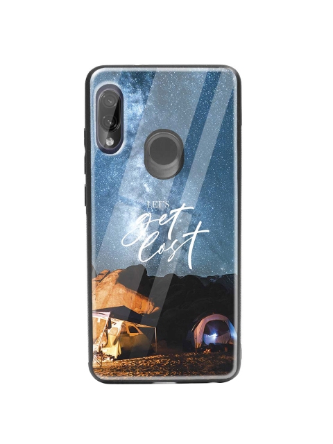 

Bewakoof Blue & Brown Lets Get Lost Space Xiaomi Redmi Note 7 Pro Glass Mobile Cover