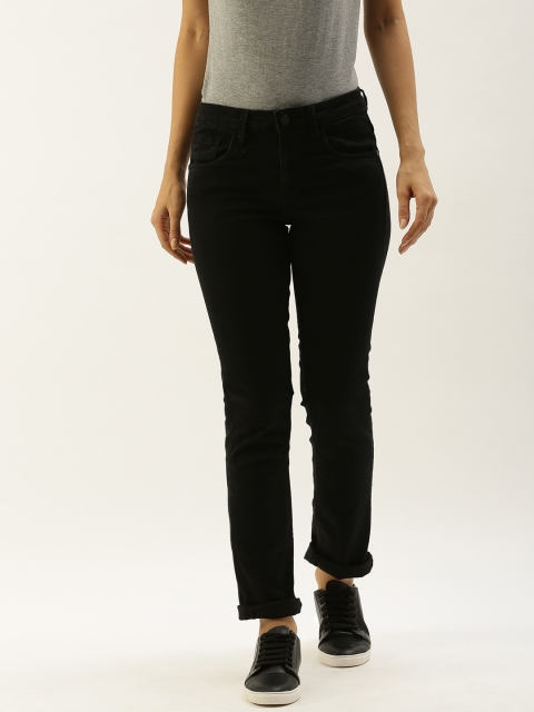

Moda Rapido Women Black Slim Fit Mid-Rise Clean Look Stretchable Jeans