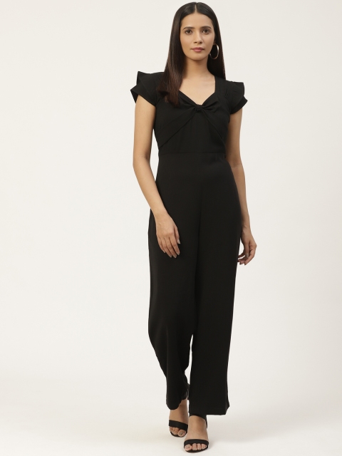

WoowZerz Women Black Solid Basic Jumpsuit