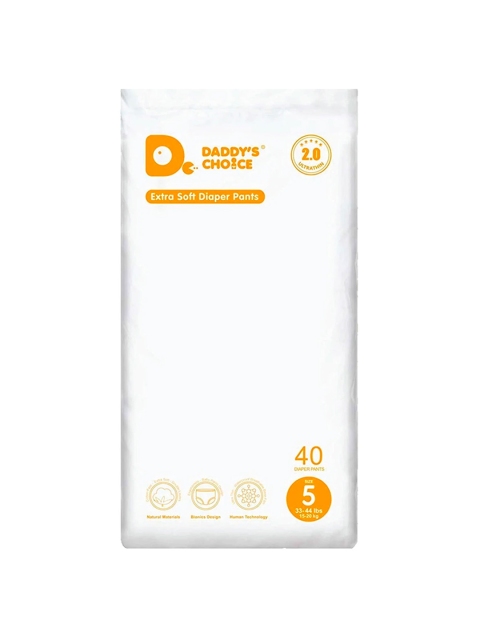 

Daddys Choice White XXL Pant Style With Wetness Indicator - 40 Pieces