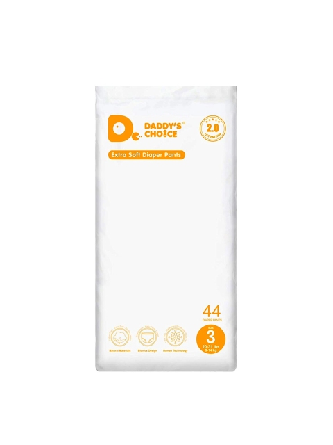 

Daddys Choice White Large Pant Style Diapers with Wetness Indicator - 44 pieces