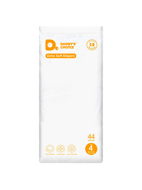 

Daddys Choice White XL Tape Style Diapers with Wetness Indicator - 44 Pieces