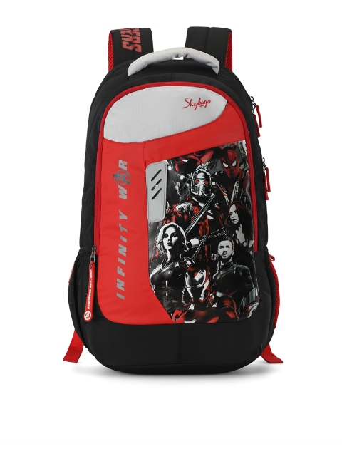 

Skybags Unisex Black & Red MARVEL EXTRA 04 Backpack