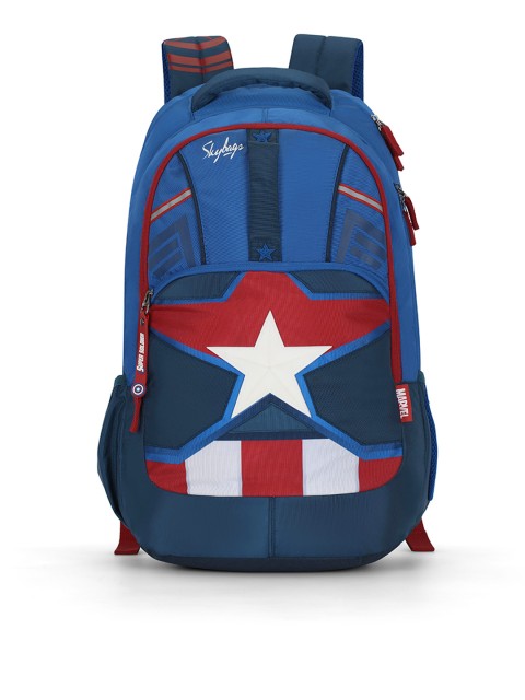 

Skybags Unisex Blue & Red Graphic MARVEL EXTRA 03 Backpack