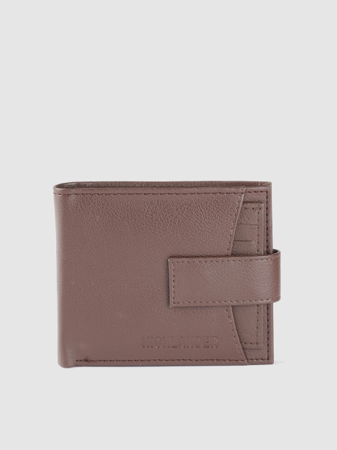 

HIGHLANDER Men Coffee Brown Solid Two Fold Wallet