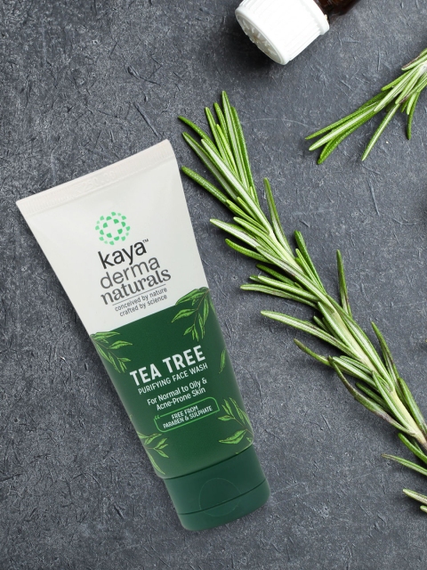 

Kaya Tea Tree Purifying Face Wash - For Normal to Oily & Acne-Prone Skin 50ml, Green