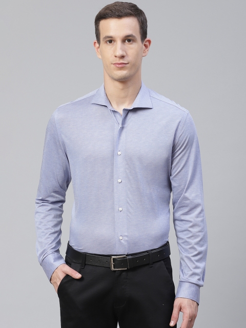 

Blackberrys Men Blue Slim Fit Solid Formal Shirt
