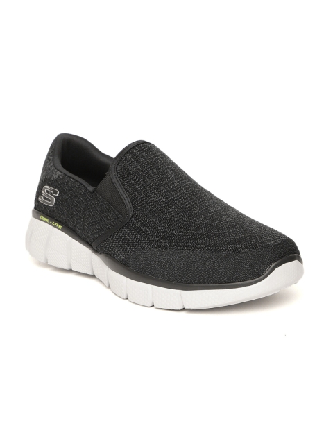

Skechers Men Black Equalizer 2.0 Woven Design Walking Shoes
