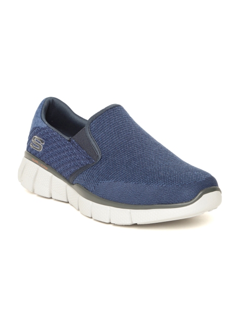 

Skechers Men Navy Blue Equalizer 2.0 Woven Design Walking Shoes