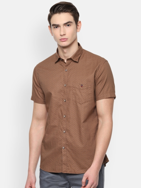

Louis Philippe Sport Men Brown Micro Print Slim Fit Casual Shirt