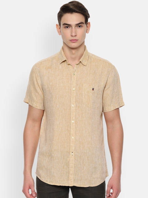 

Louis Philippe Sport Men Beige Self Design Slim Fit Casual Shirt
