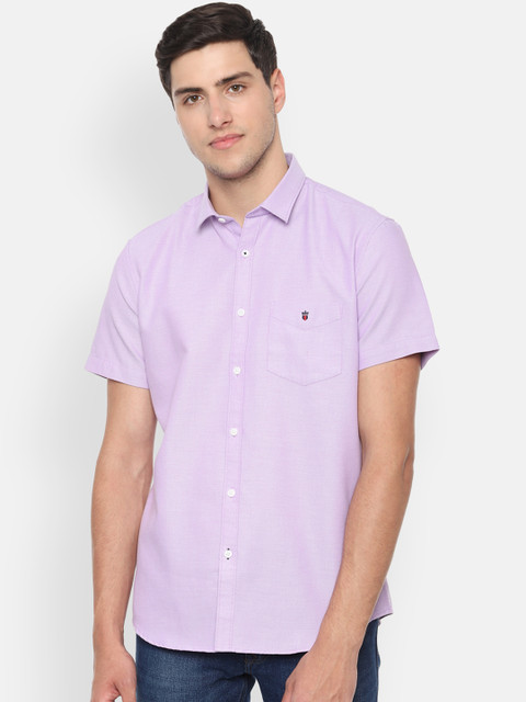 

Louis Philippe Sport Men Violet Slim Fit Solid Casual Shirt