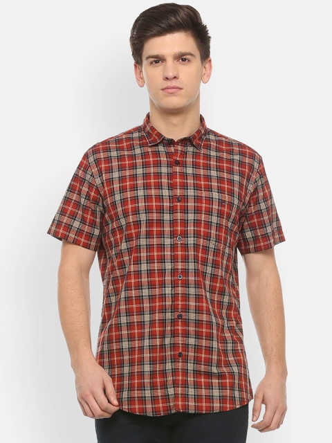 

Louis Philippe Sport Men Red & Black Checked Slim Fit Casual Shirt