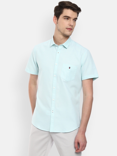 

Louis Philippe Sport Men Blue Textured Slim Fit Shirt