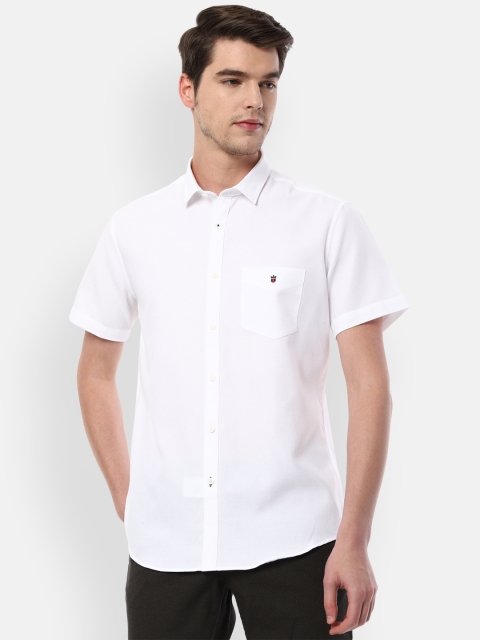 

Louis Philippe Sport Men White Solid Slim Fit Shirt