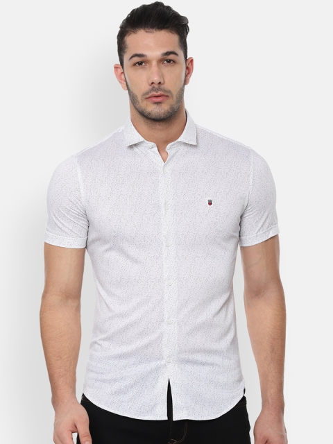 

Louis Philippe Sport Men White & Black Slim Fit Printed Casual Shirt