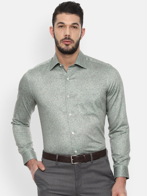 

Louis Philippe Men Green Floral Print Classic Fit Formal Shirt