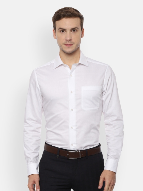 

Louis Philippe Men White Classic Regular Fit Self Design Formal Shirt