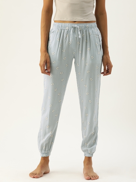 

Clt.s Women Blue Printed Lounge Joggers