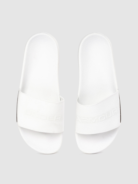 

UNDER ARMOUR Unisex White Core Remix Canvas Embossed Sliders