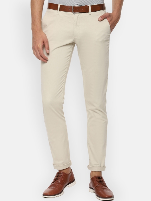 

Louis Philippe Sport Men Beige Slim Fit Solid Regular Trousers