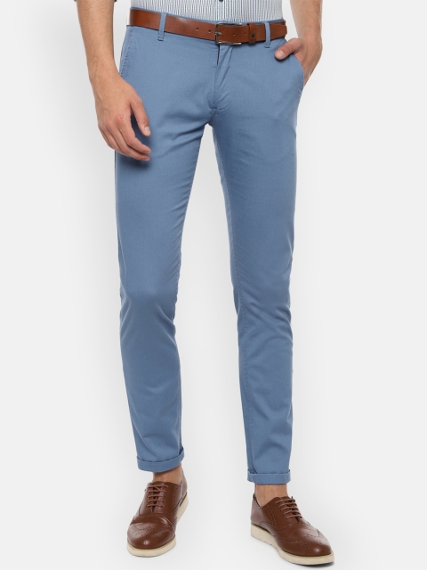 

Louis Philippe Sport Men Blue Slim Fit Solid Regular Trousers