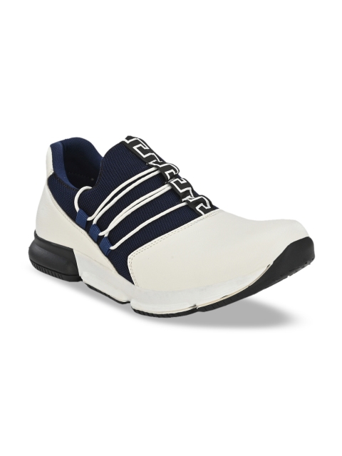 

Sir Corbett Men White Colourblocked Slip-On Sneakers